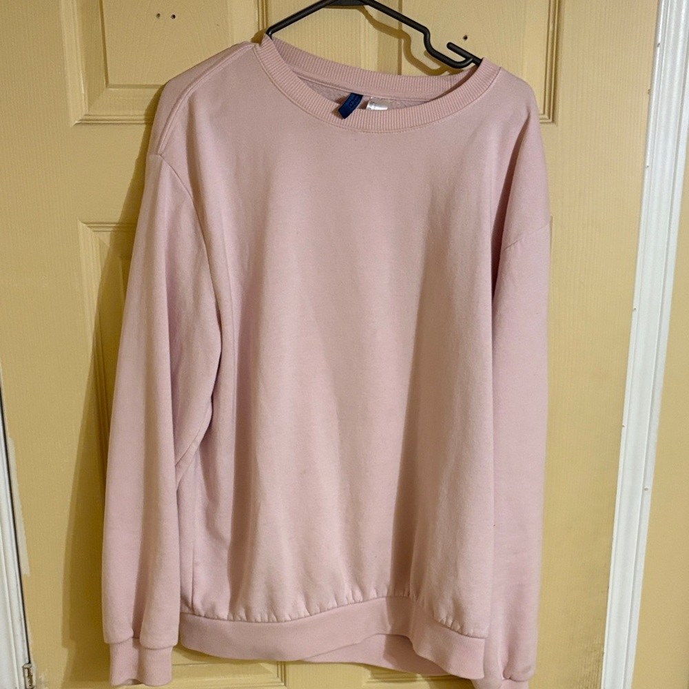 Divided Light Pink Crewneck Sweater